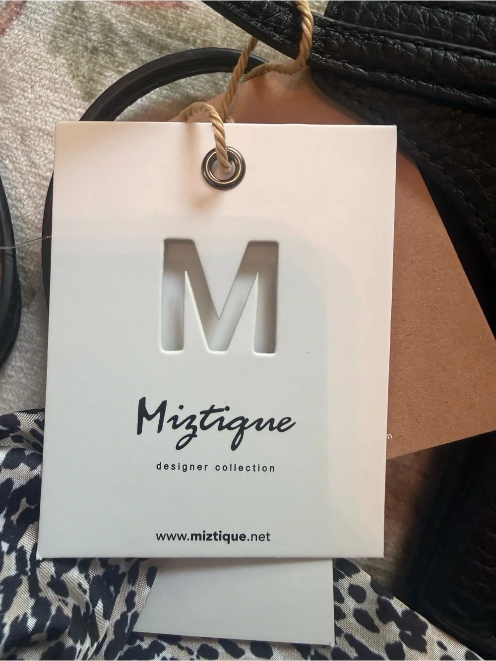 Miztique Designer Collection Reversible Tote Bag with Removable Snap-In Pouch